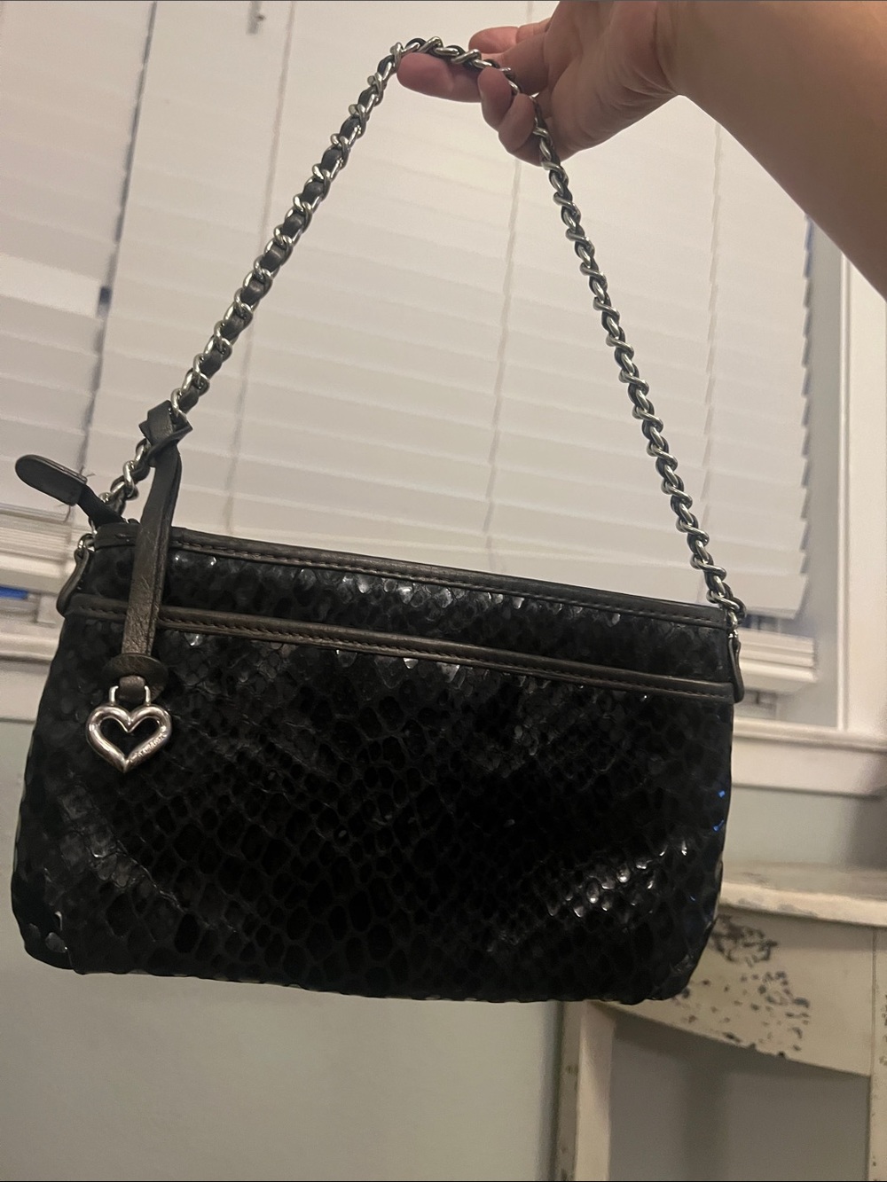 Brighton Limited Edition Black Women's Shoulder Bag with Braided Knot Accent - Picture 2 of 5